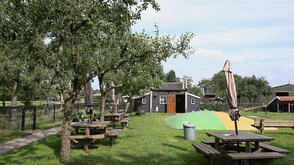 Op de Speel- en beleefboerderij is ook aandacht voor de dieren die op de boerderij leven. Zo zijn er kalfjes, konijnen, koeien, kippen, pony’s en een zeug met biggen.