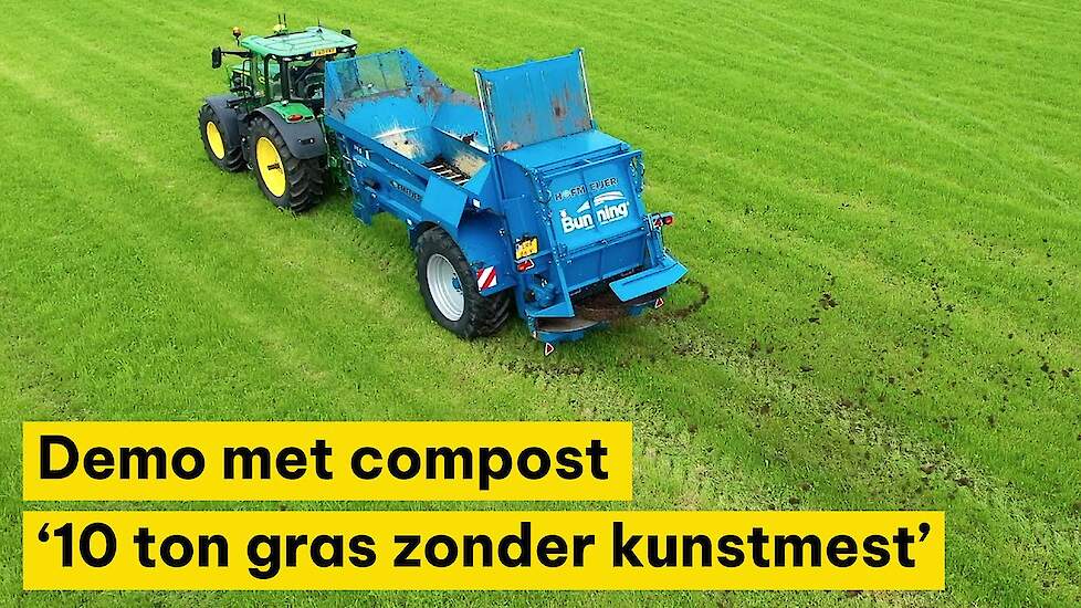 Demo met compost: '10 ton gras zonder kunstmest'